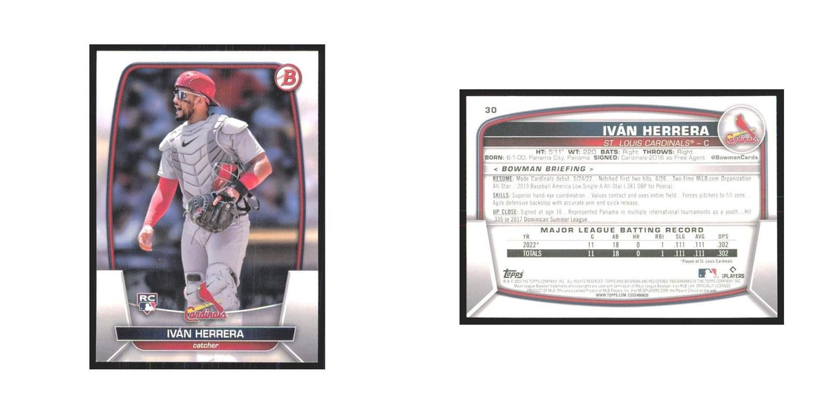2023 Bowman Ivan Herrera RC Cardinals #30