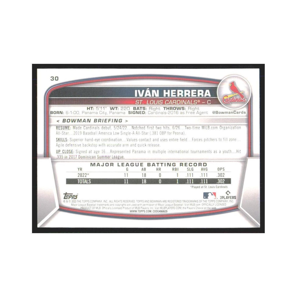 2023 Bowman Ivan Herrera RC Cardinals #30