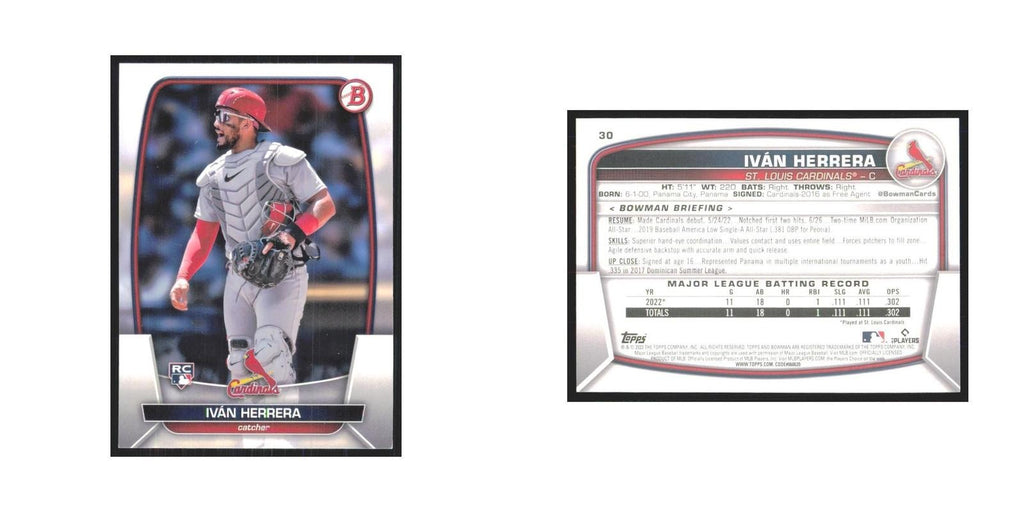 2023 Bowman Ivan Herrera RC Cardinals #30