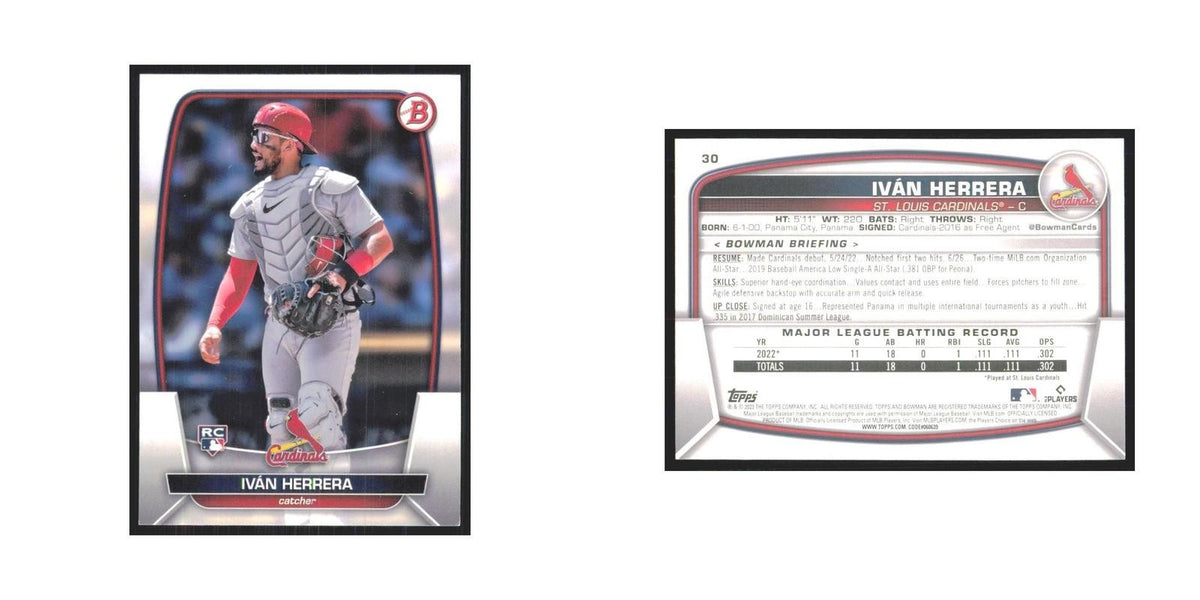 2023 Bowman Ivan Herrera RC Cardinals #30