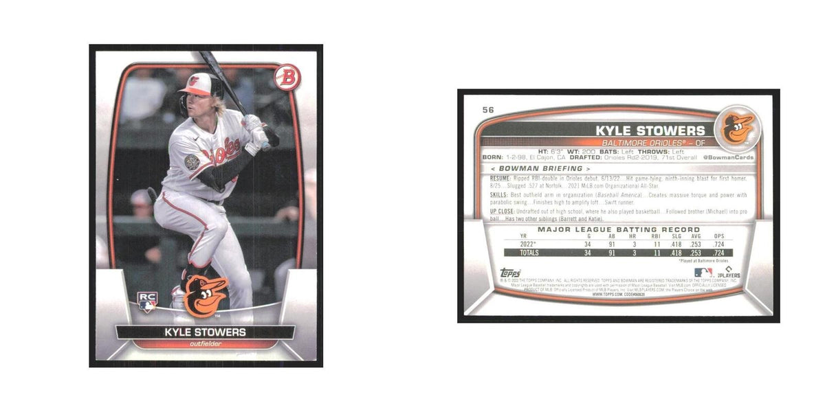 2023 Bowman Kyle Stowers RC Orioles #56