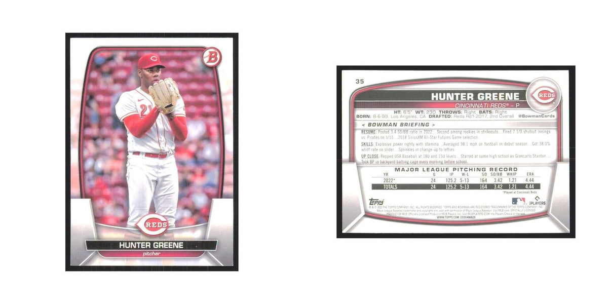 2023 Bowman Hunter Greene Reds #35