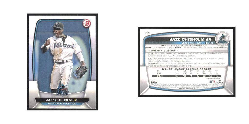 2023 Bowman Jazz Chisholm Jr. Marlins #22