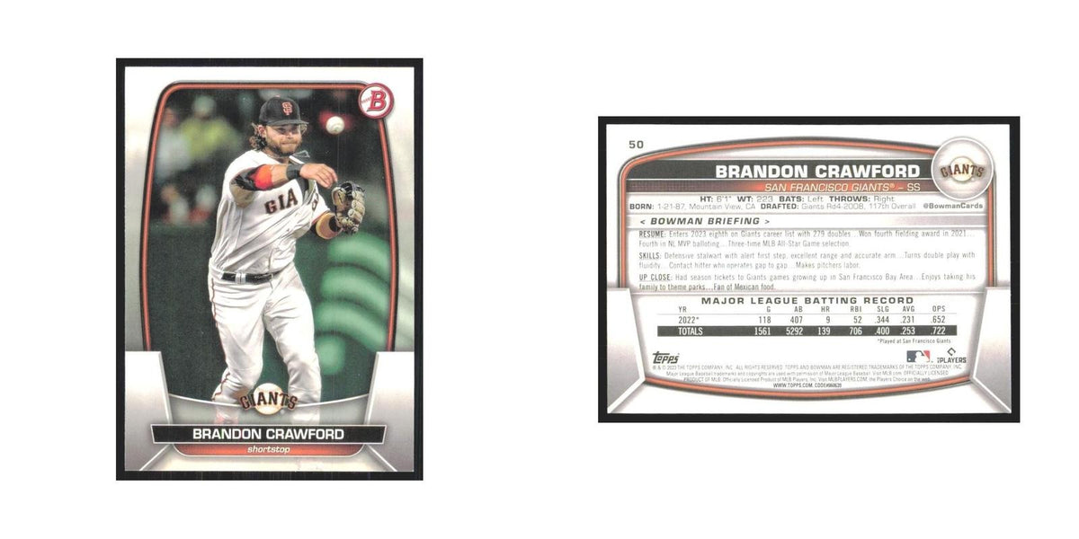 2023 Bowman Brandon Crawford Giants #50