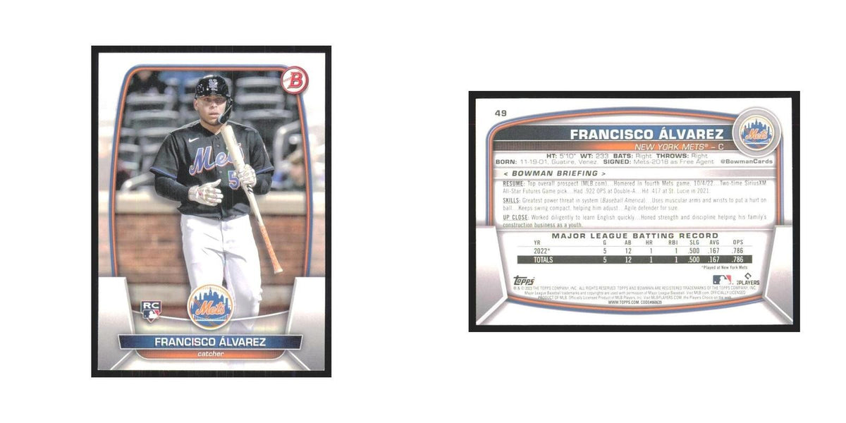 2023 Bowman Francisco Alvarez RC Mets #49