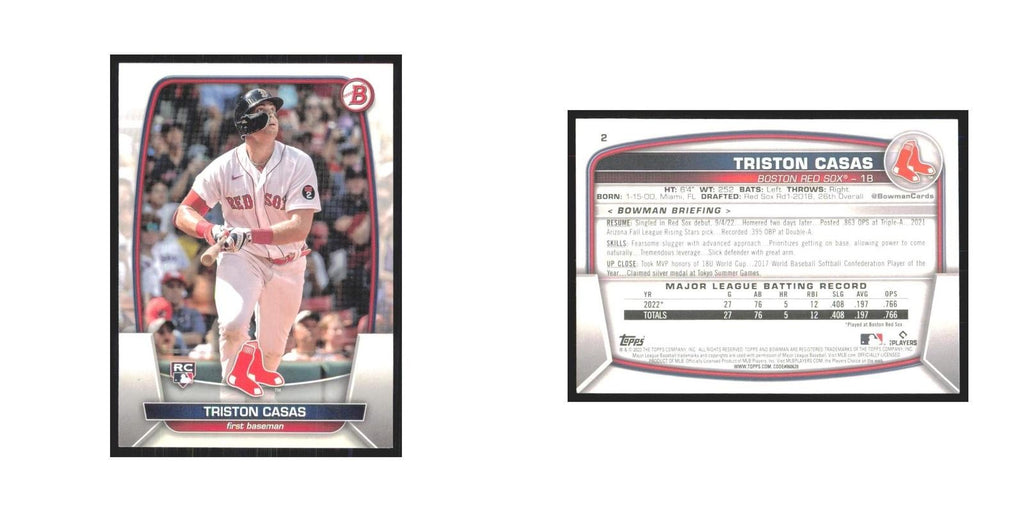 2023 Bowman Triston Casas RC Red Sox #2