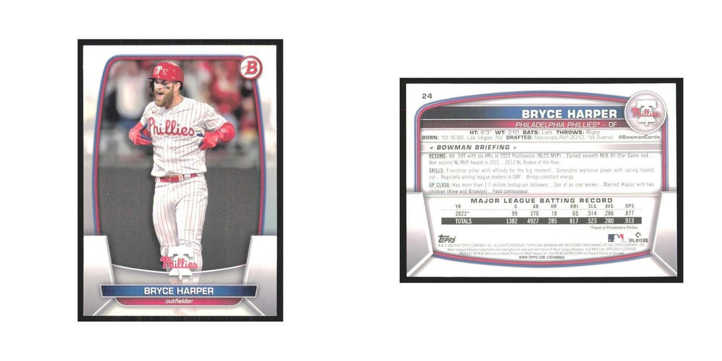 2023 Bowman Bryce Harper Phillies #24