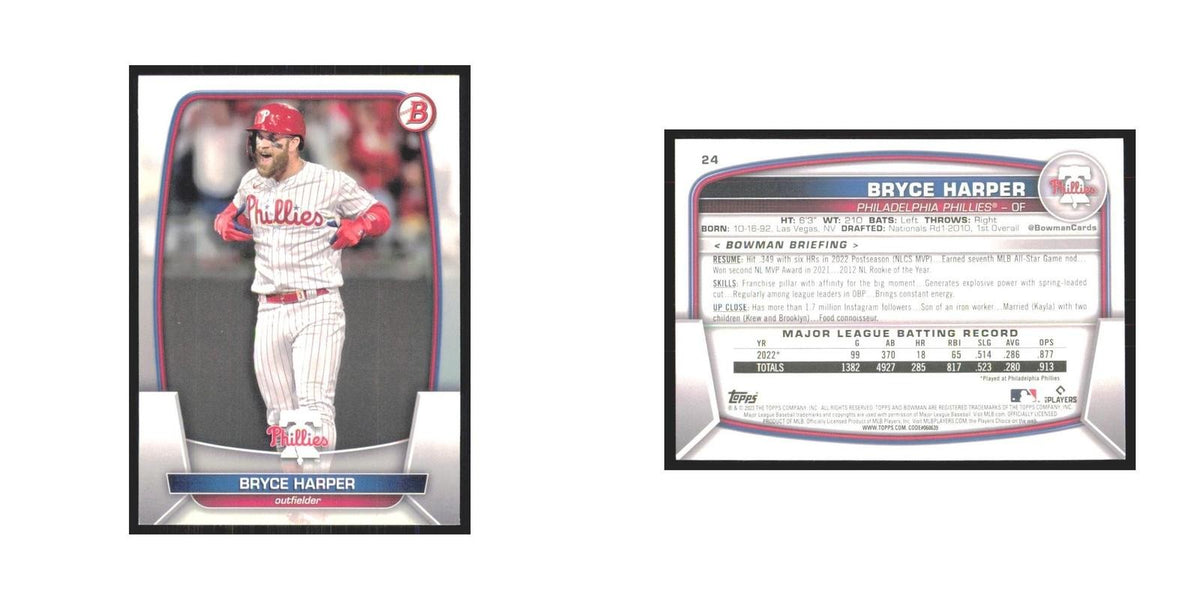 2023 Bowman Bryce Harper Phillies #24