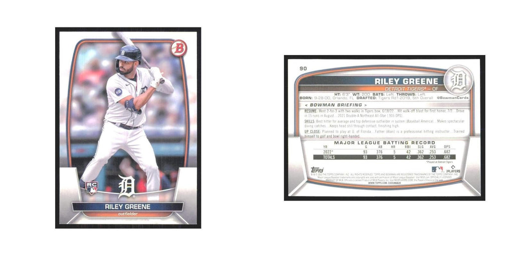 2023 Bowman Riley Greene RC Tigers #90