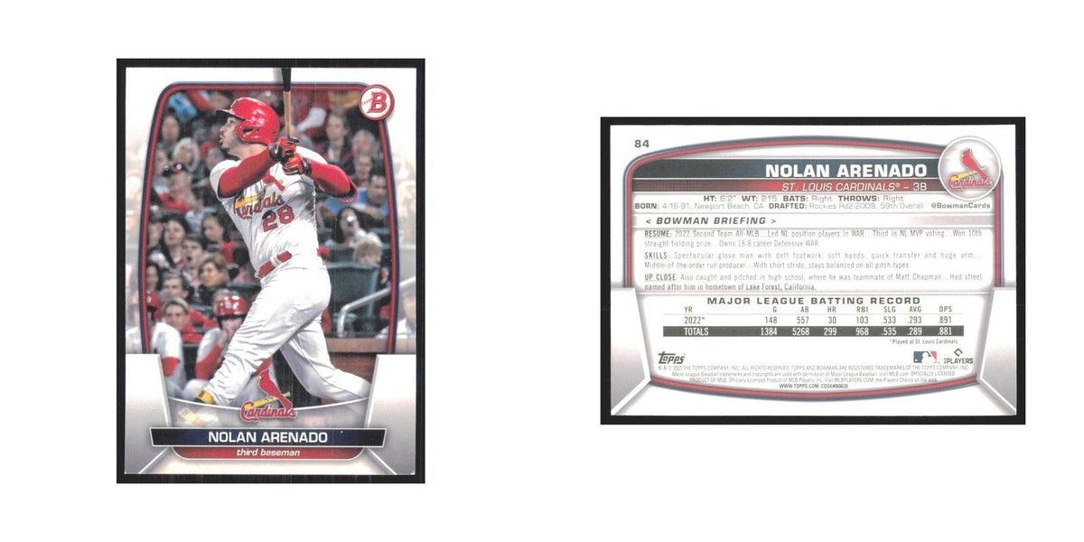 2023 Bowman Nolan Arenado Cardinals #84