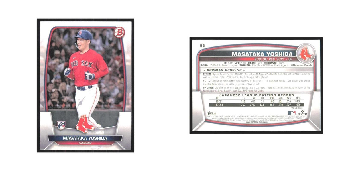 2023 Bowman Masataka Yoshida RC Red Sox #58