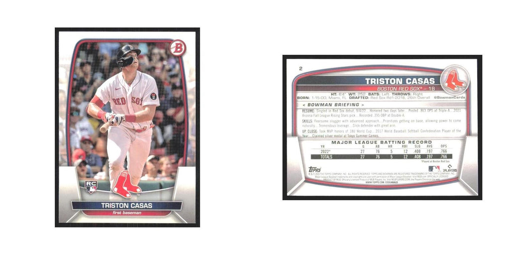 2023 Bowman Triston Casas RC Red Sox #2