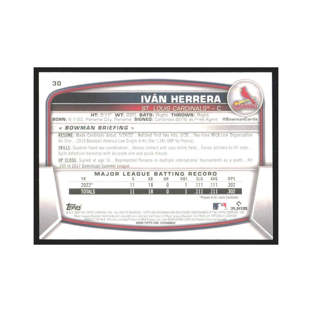 2023 Bowman Ivan Herrera RC Cardinals #30