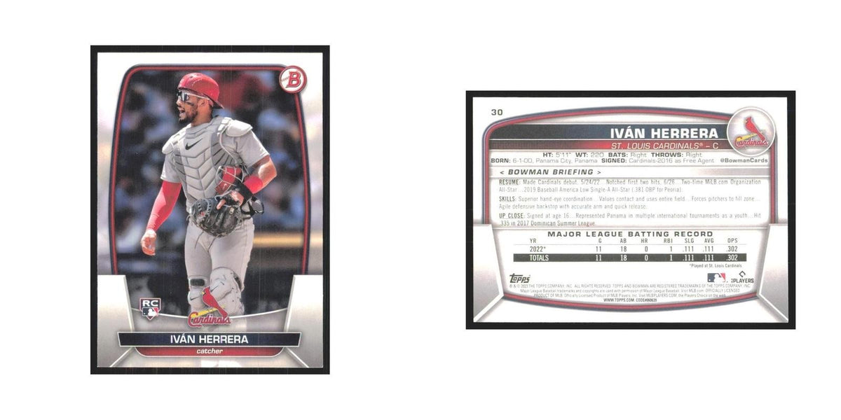 2023 Bowman Ivan Herrera RC Cardinals #30