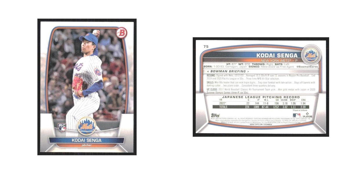 2023 Bowman Kodai Senga RC Mets #75