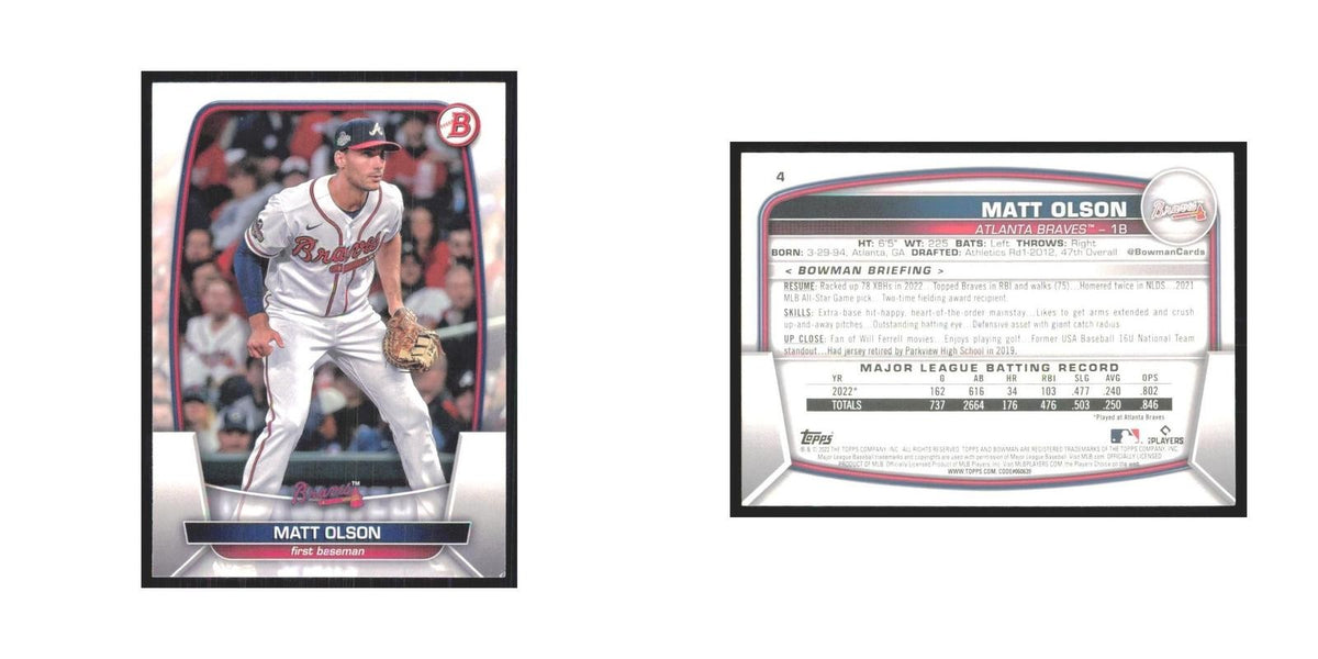 2023 Bowman Matt Olson Braves #4