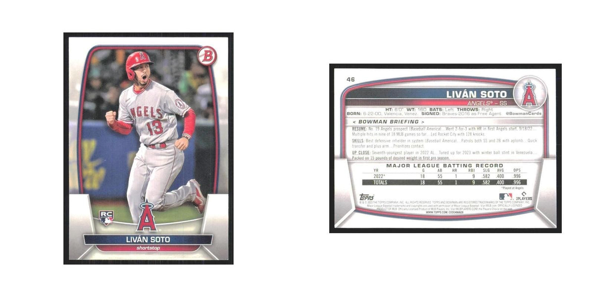 2023 Bowman Livan Soto RC Angels #46