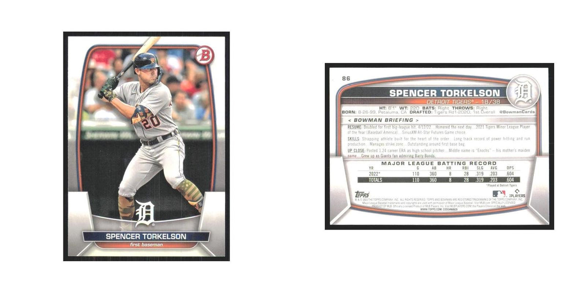 2023 Bowman Spencer Torkelson Tigers #86