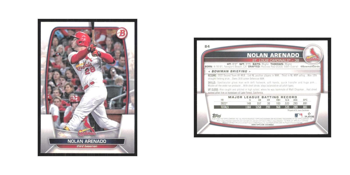 2023 Bowman Nolan Arenado Cardinals #84