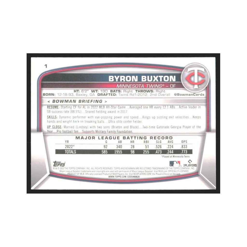 2023 Bowman Byron Buxton Twins #1