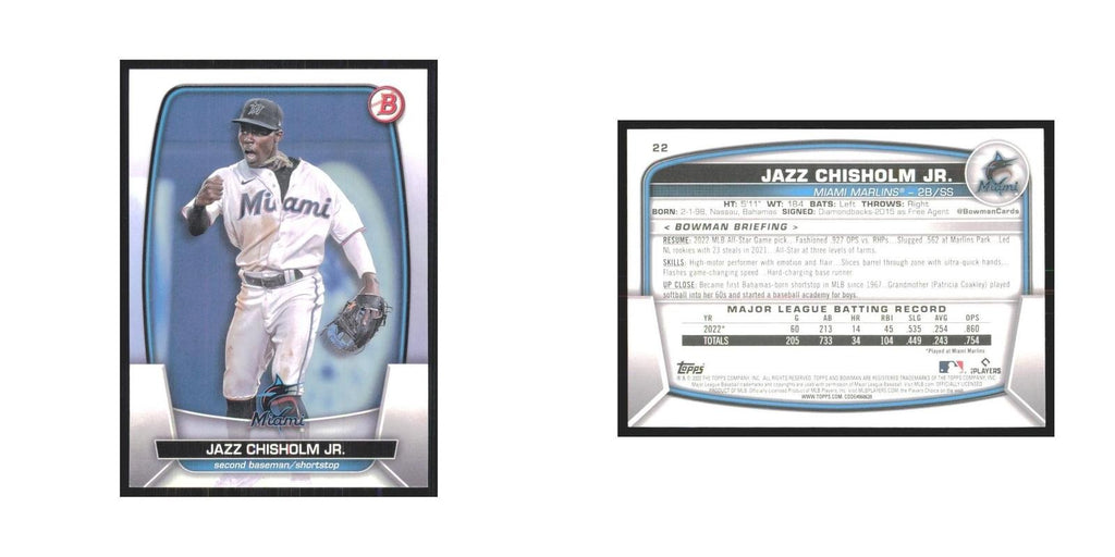 2023 Bowman Jazz Chisholm Jr. Marlins #22