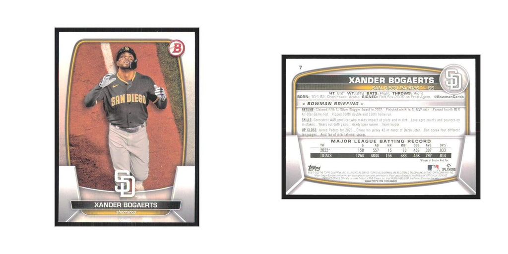 2023 Bowman Xander Bogaerts Padres #7