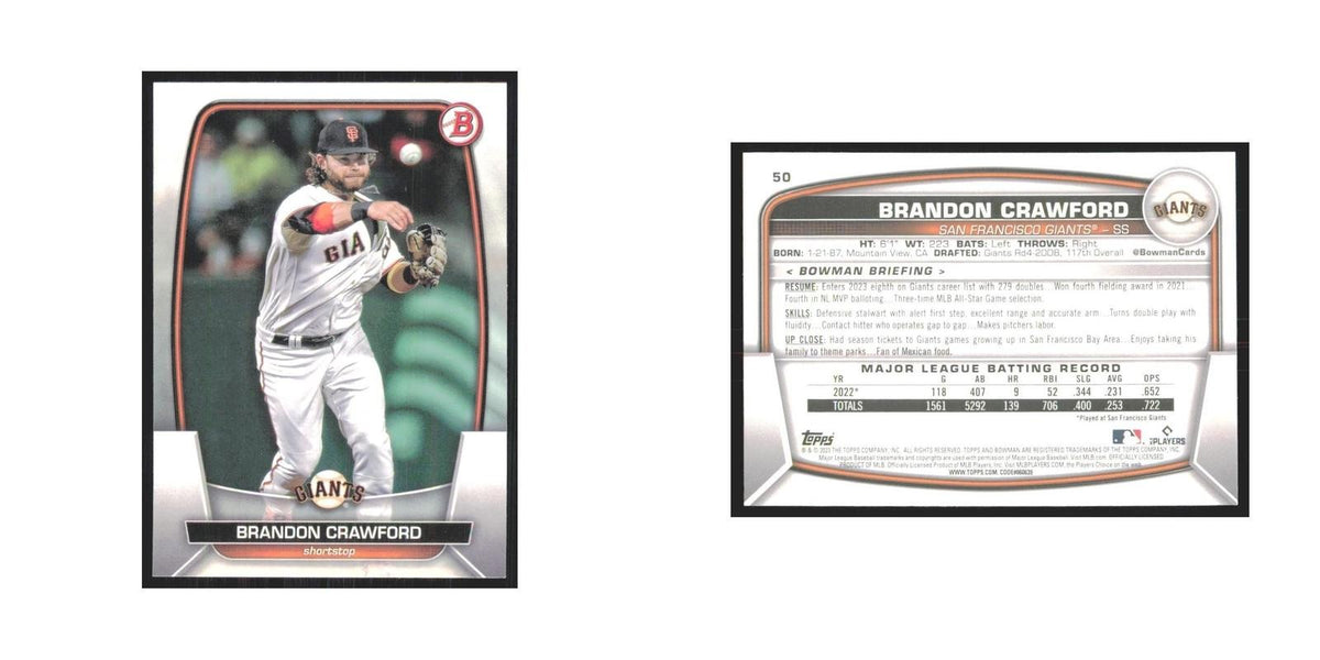 2023 Bowman Brandon Crawford Giants #50