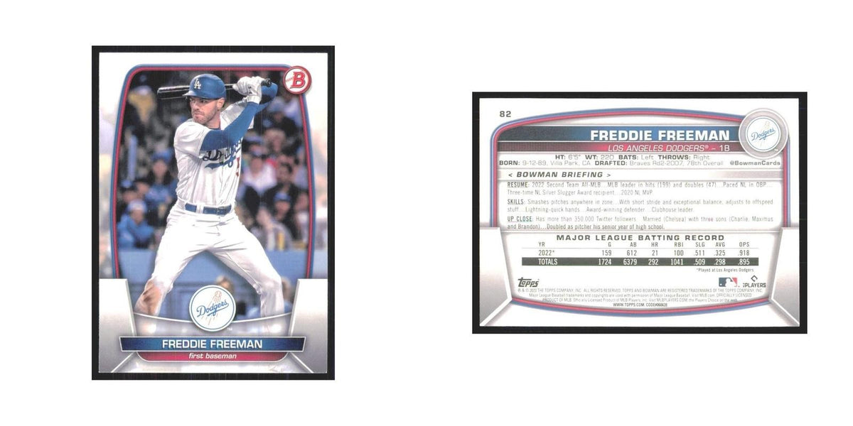 2023 Bowman Freddie Freeman Dodgers #82