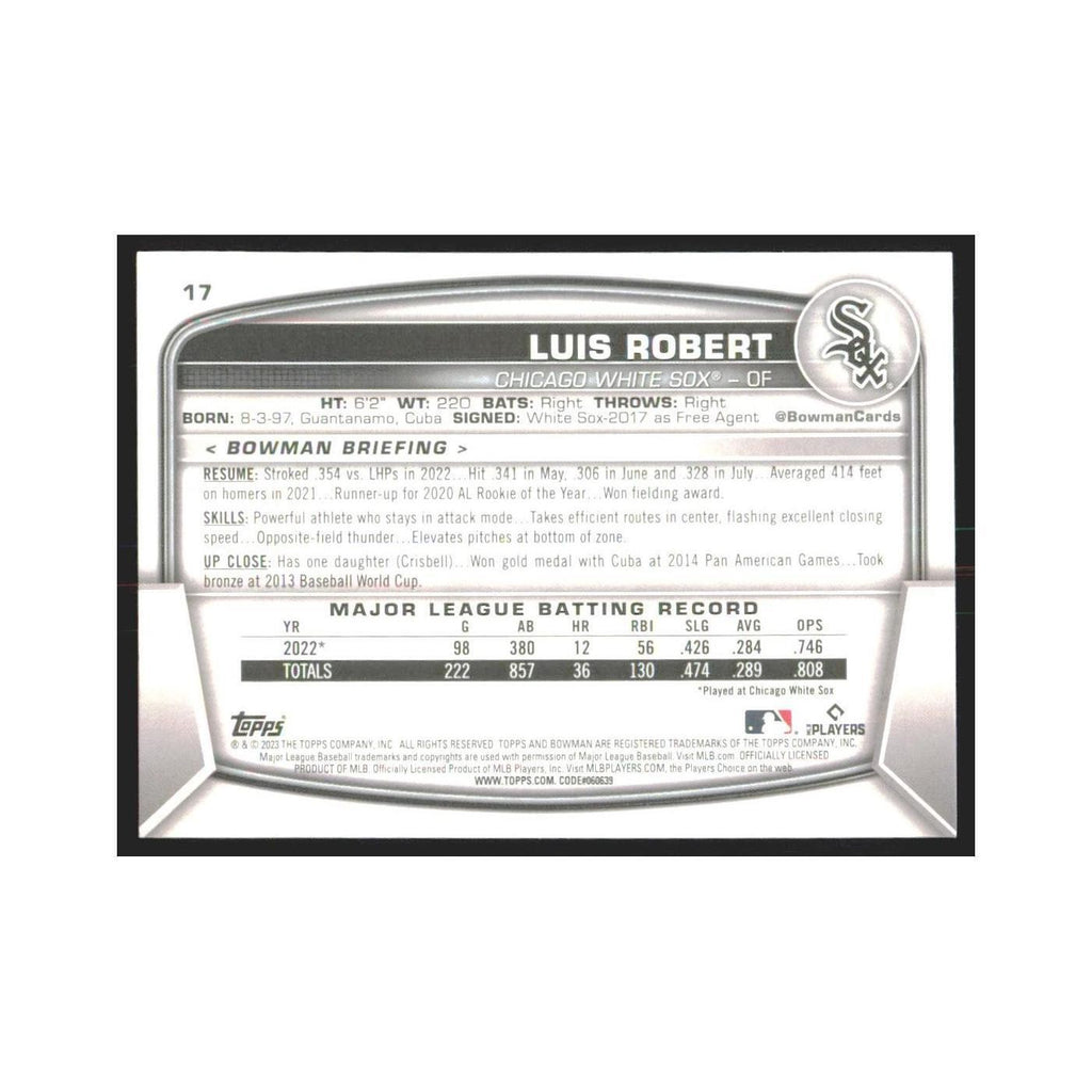 2023 Bowman Luis Robert White Sox #17
