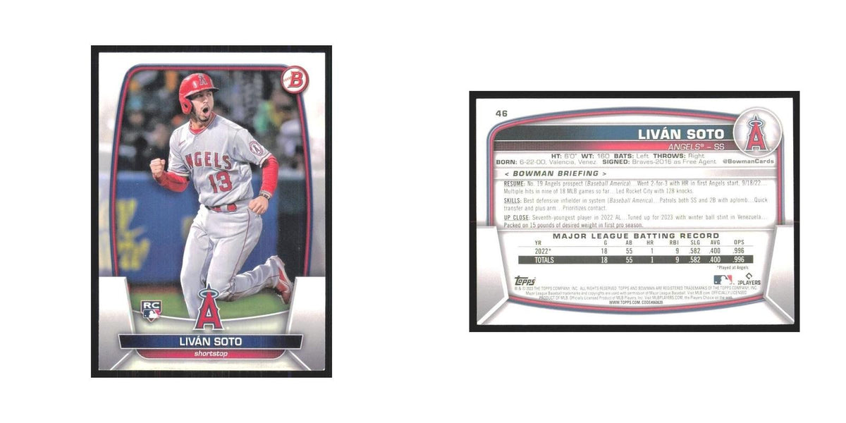 2023 Bowman Livan Soto RC Angels #46