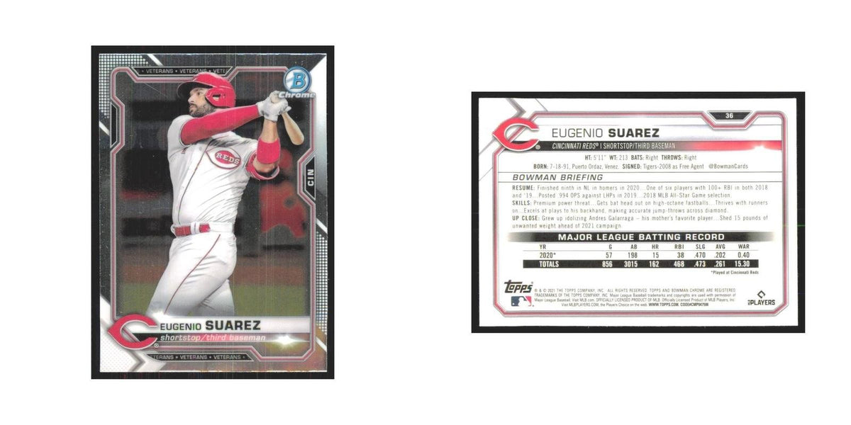 2021 Bowman Chrome Eugenio Suarez Reds #36