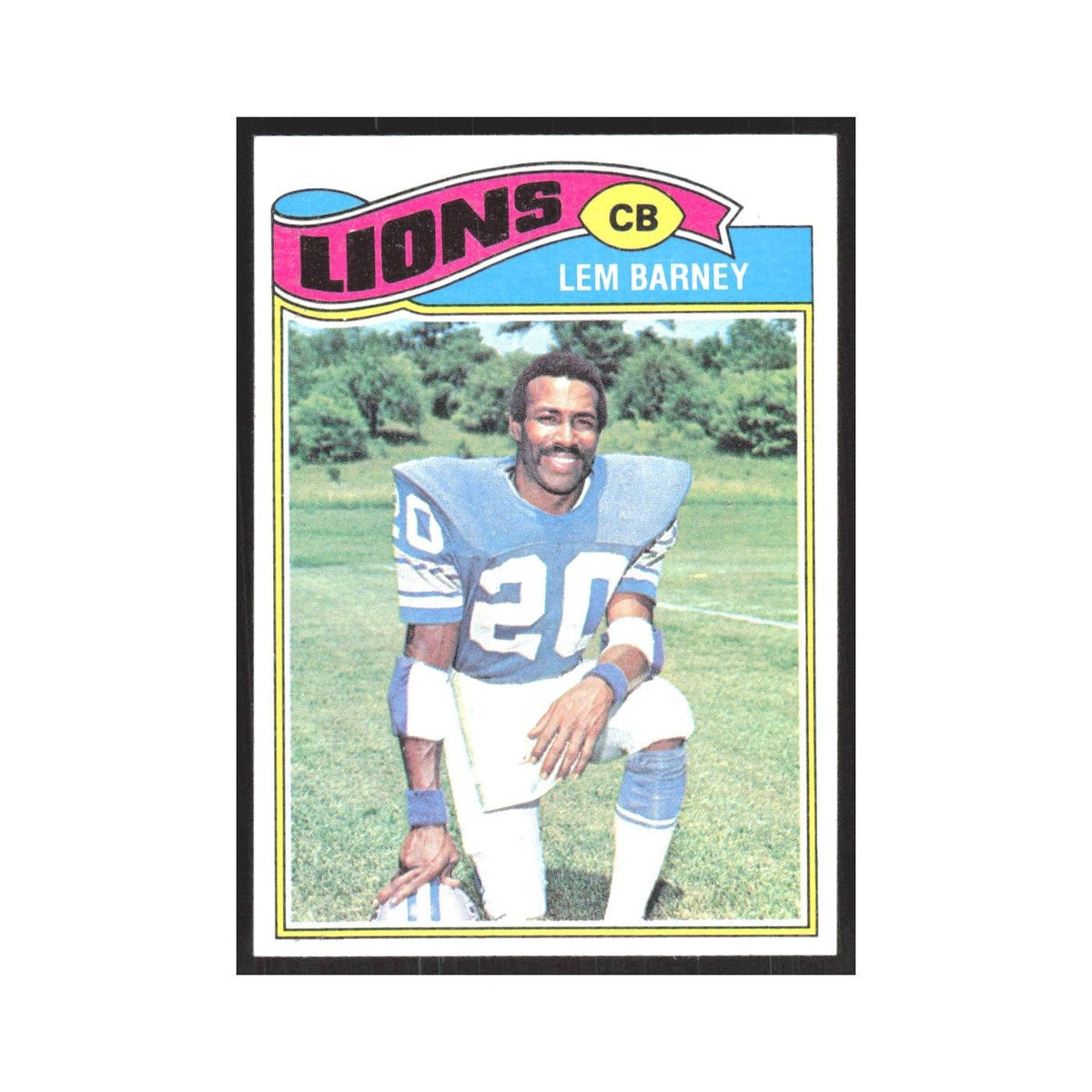 1977 Topps Lem Barney Lions #433