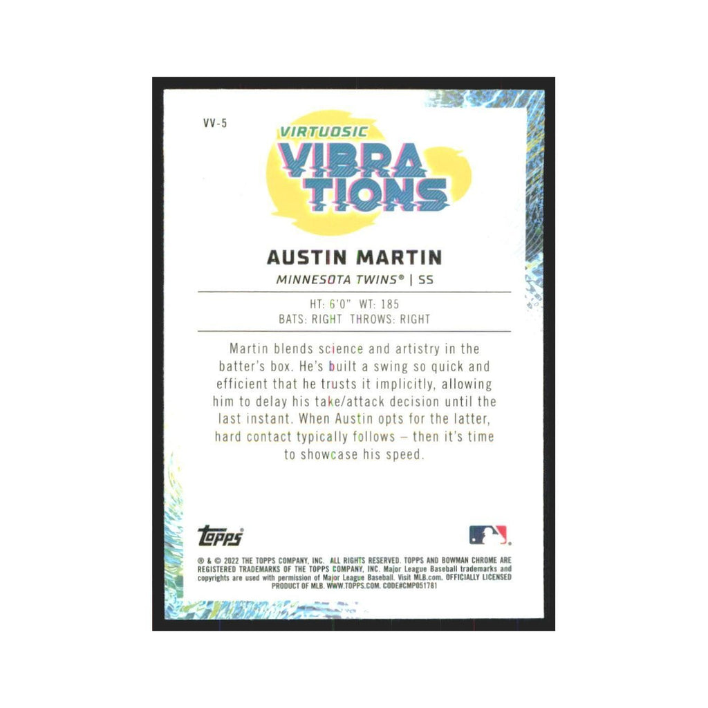 2022 Bowman Chrome Austin Martin Twins #VV-5