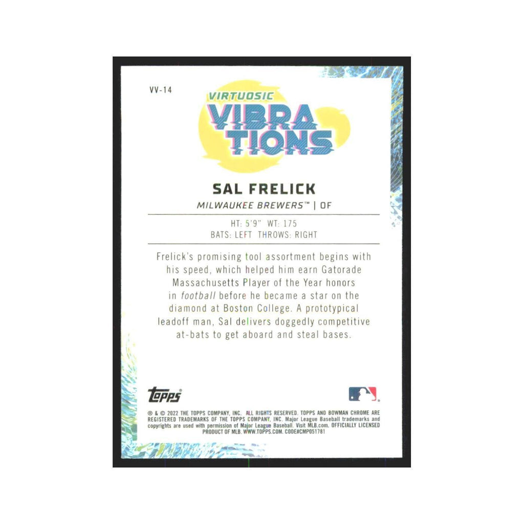 2022 Bowman Chrome Sal Frelick Brewers #VV-14