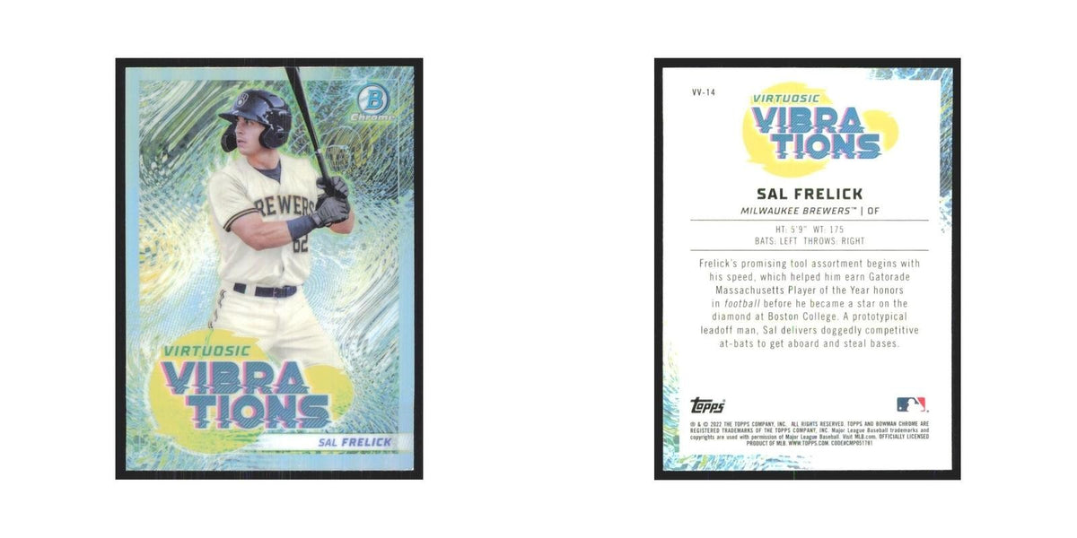 2022 Bowman Chrome Sal Frelick Brewers #VV-14