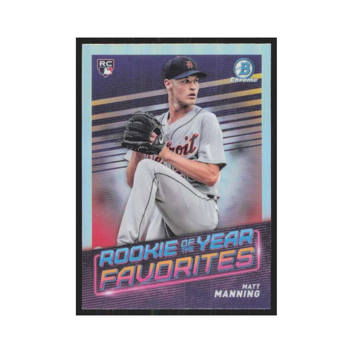 2022 Bowman Chrome Matt Manning RC Tigers #ROYF-8