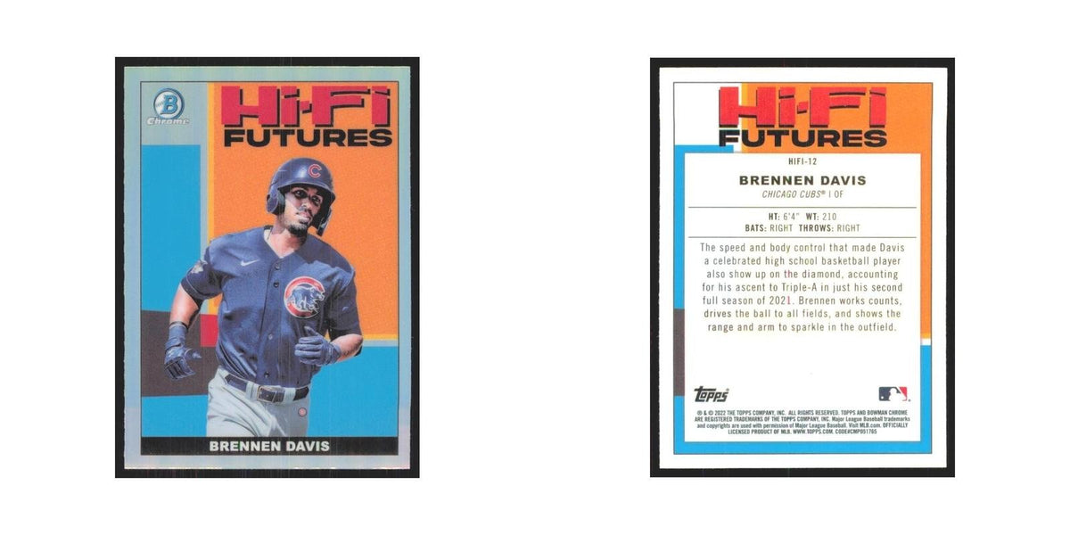 2022 Bowman Chrome Brennen Davis Cubs #HIFI-12