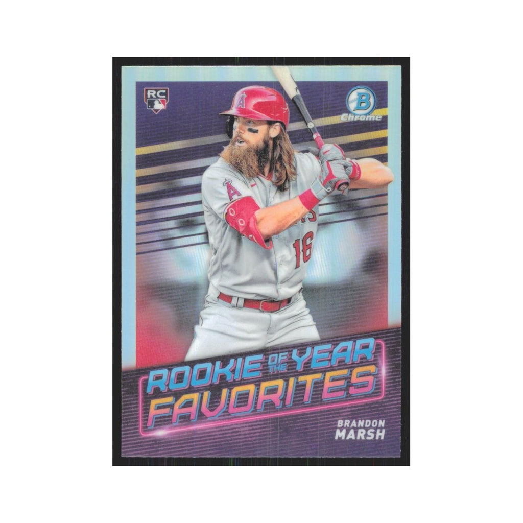 2022 Bowman Chrome Brandon Marsh RC Angels #ROYF-3