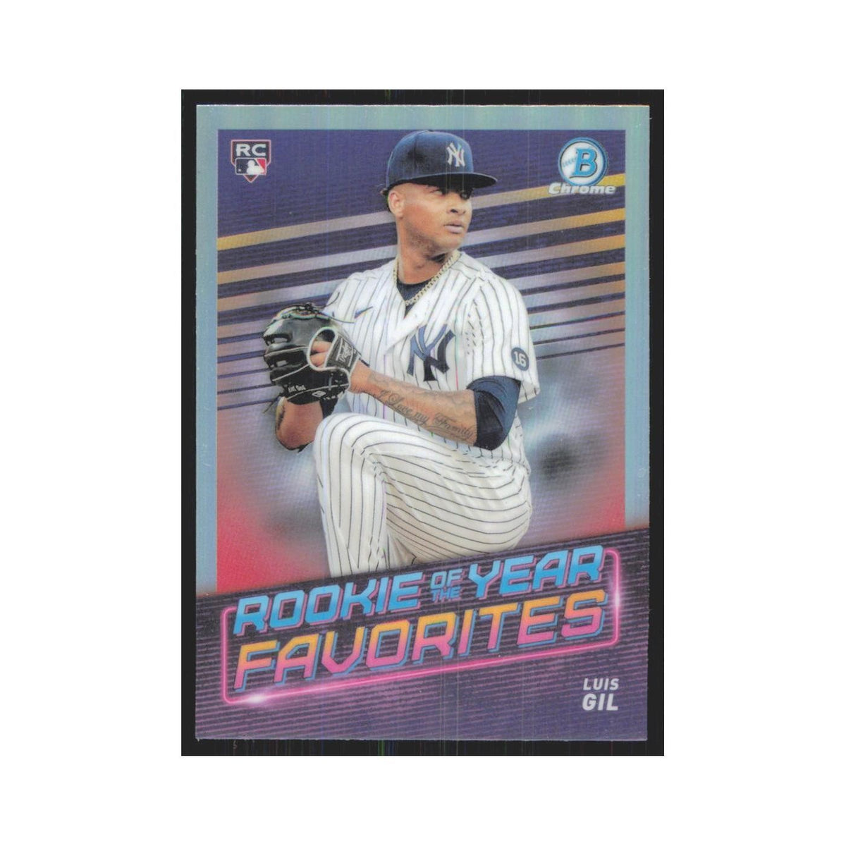 2022 Bowman Chrome Luis Gil RC Yankees #ROYF-15