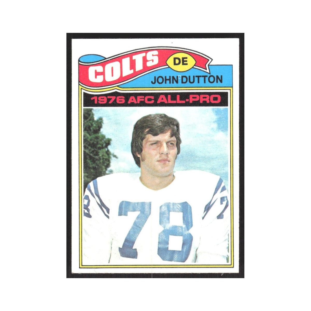 1977 Topps John Dutton Baltimore Colts #410