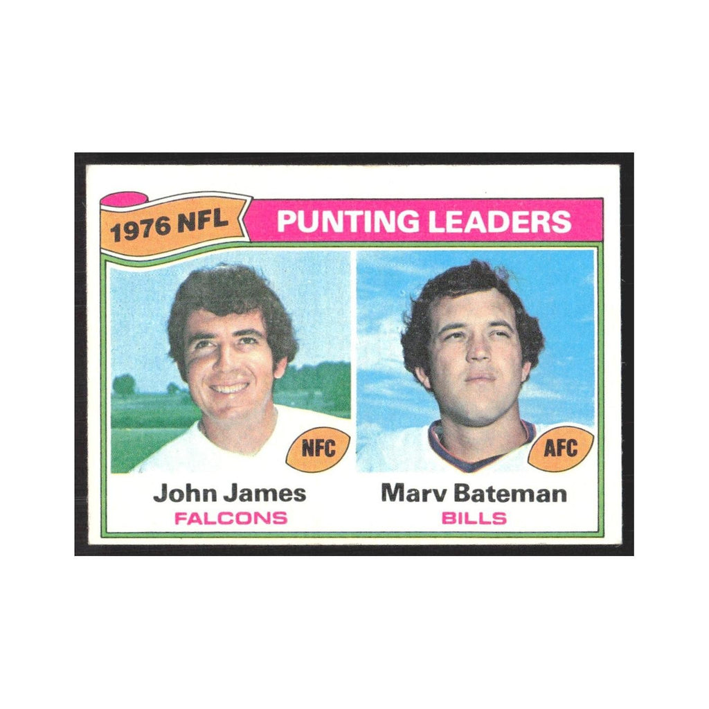 1977 Topps John James/Marv Bateman Atlanta Falcons/Buffalo Bills #6