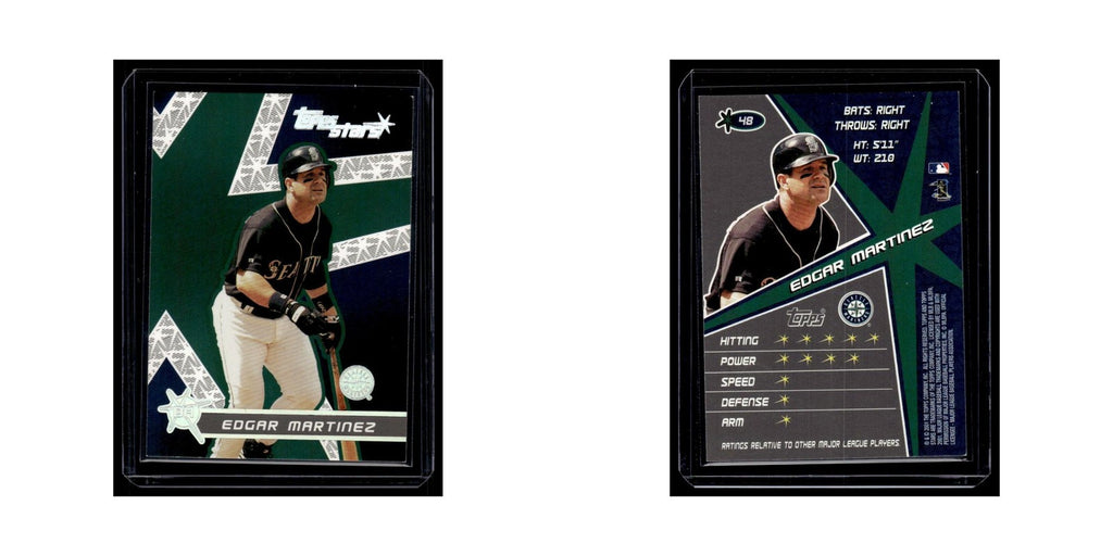 Edgar Martinez 2001 Topps Stars #48 Seattle Mariners Baseball Card NM