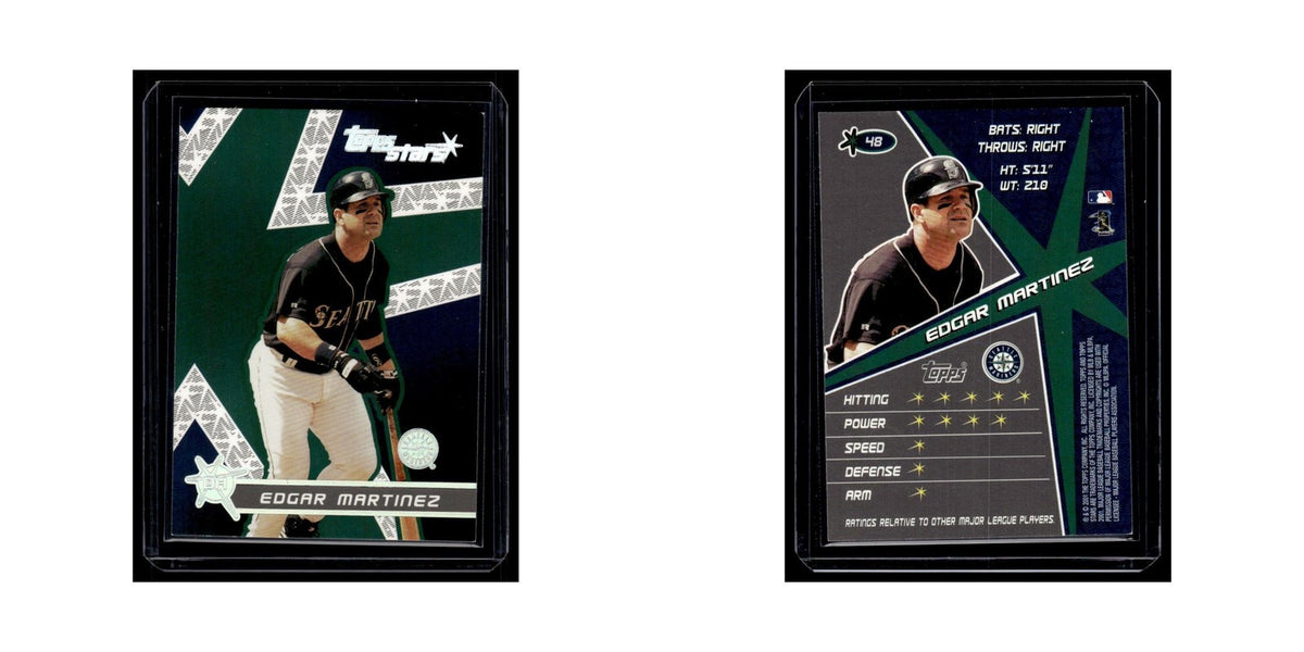 Edgar Martinez 2001 Topps Stars #48 Seattle Mariners Baseball Card NM