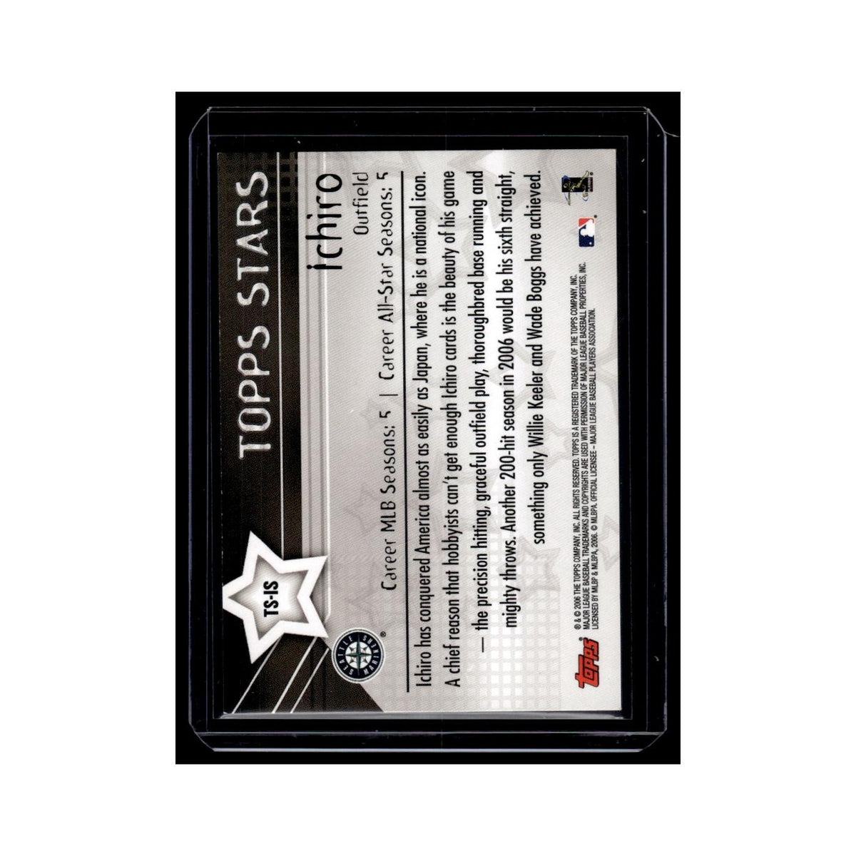 Ichiro 2006 Topps Stars #TS-IS Seattle Mariners Baseball Card NM