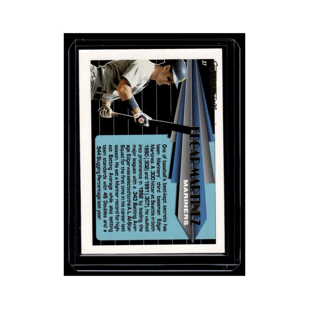 Edgar Martinez 1993 Topps Black Gold #37 Seattle Mariners Baseball Card NM