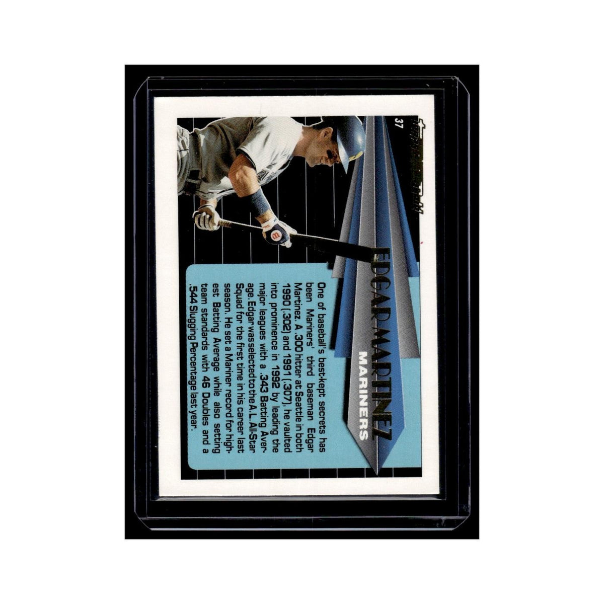Edgar Martinez 1993 Topps Black Gold #37 Seattle Mariners Baseball Card NM
