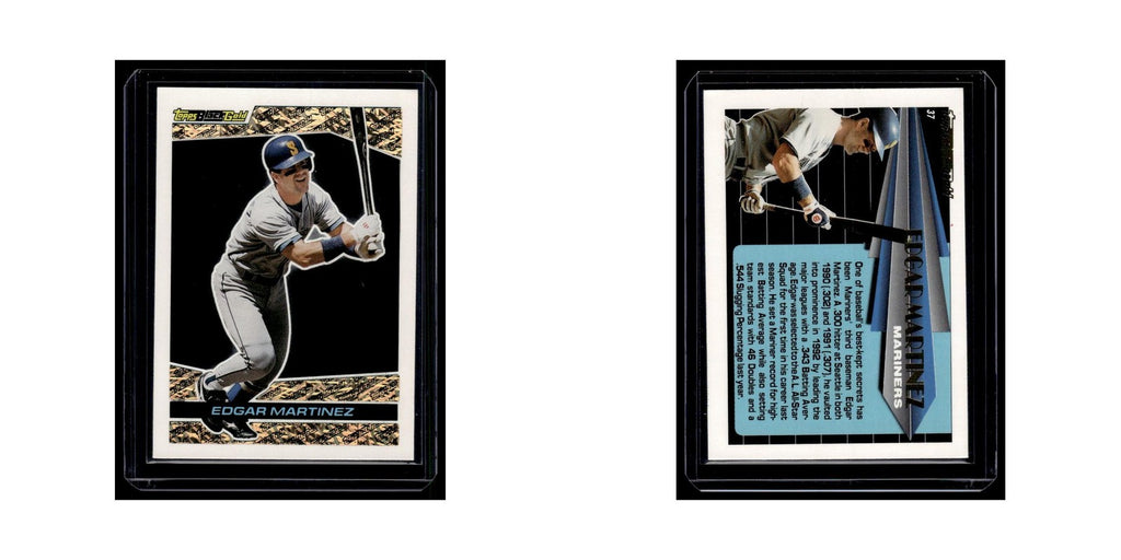 Edgar Martinez 1993 Topps Black Gold #37 Seattle Mariners Baseball Card NM