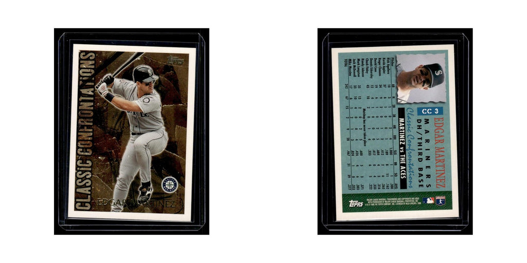 Edgar Martinez 1996 Topps Classic Confrontations #CC3 Seattle Mariners NM