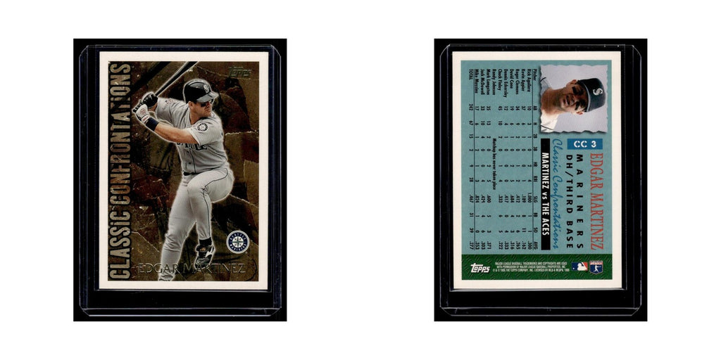 Edgar Martinez 1996 Topps Classic Confrontations #CC3 Seattle Mariners NM