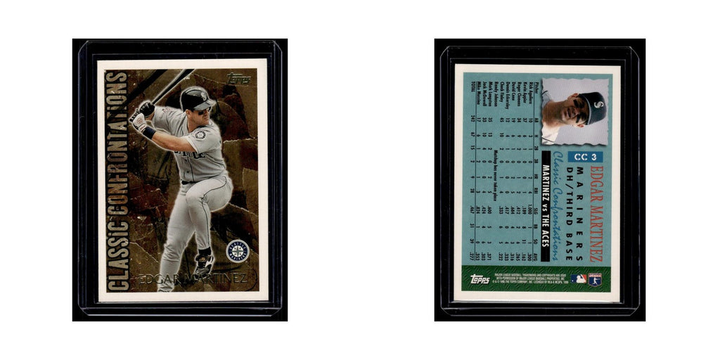 Edgar Martinez 1996 Topps Classic Confrontations #CC3 Seattle Mariners NM